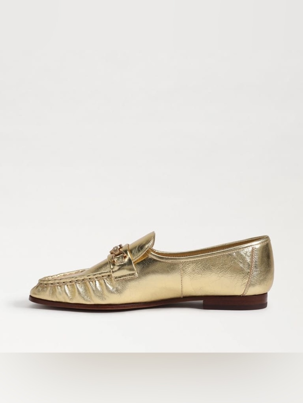 SAM EDELMAN LUCCA BIT LOAFERS IN AMBER GOLD 8.5 - Picture 4 of 11
